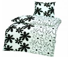 ROLLER Microfaser-Bettwäsche RITA HIGH CLASS - schwarz-weiß - 200x200 cm