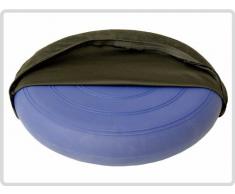 Sani-Alt Ballsitzkissen Sitzkissen Kissen Blau inkl. Pumpe und Bezug Ø 36cm,Suedine, schwarz