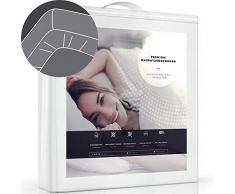 mewaro Wasserdichter Matratzenschoner 90 x 200 cm mit Spannumrandung - Matratzenauflage/Inkontinenzauflage, waschbar & atmungsaktiv - Hochwertiger Matratzenschutz/Milbenbezug für Allergiker