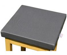 LUplus Orthopädische Sitzerhöhung 40x40x Höhe 5 cm Cottonköper, schiefergrau