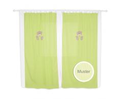 Kinderzimmer Gardinen / Vorhänge von Memi in 5 Farben erhältlich, ca. 140 x 230 cm, Farbe:Grün