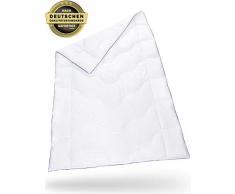 Bettdecke 155 x 220 inSPIRO | Flauschige Schlafdecke mit Feuchtigkeitsmanagement & hoher Atmungsaktivität | Leicht, weich und bequem | Perfekte 4-Jahreszeiten Bett-Decke | Ganzjahresdecke 155x220 cm