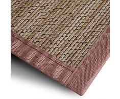 casa pura Bambusteppich Panda (Braun) | für Bad und Wohnzimmer | natürlich wohnen Bambus | Bambusmatte in vielen Größen (160x230 cm)