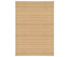 Tidyard Teppich Bambus 120 x 180 cm Natur Marigold Bamboo Mat for Bathroom and Living Room, Natural Living Bamboo