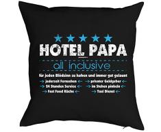 Kissen für Väter cooles Kissen mit Füllung Hotel Papa all inclusive Geschenk für Papa zum Vatertag Weihnachten Geburtstag