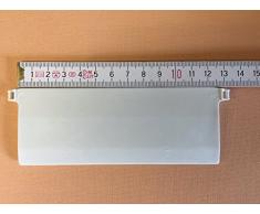 cg-sonnenschutz 40 Stück Beschwerungsplatten Breite 127 mm Gewichte für Vertikaljalousie Lamellen Vorhang Vorhang-Lamellen 127 mm weiß aus Kunststoff