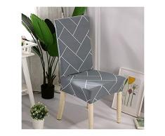 ZA Gedruckt Dining Chair Slipcovers Herausnehmbare waschbare weiche Ausdehnungs Hussen Bankett-Stuhl Sitzschutz Slipcover for Esszimmer Home Hotel (Farbe : B)