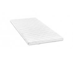 Bodyprotect Matratzenauflage Topper Komfortschaum 140 x 200 x 6 cm, waschbar bis 60 Grad, weiß