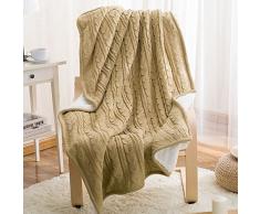 MZMZ-composite Freizeitaktivitäten Decke Kaschmir-decke Cashmere gestrickt twist Schlafsofa Decke Geschenk,8,120 x 180cm