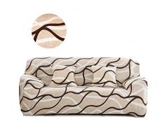 Cornasee Elastischer Sofabezug 3 Sitzer, Sofa-Überwürfe Sofahusse Couchhusse Spannbezug für Sofa mit Armlehne,Blumendruck