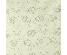 Betz Vorhang Blickdicht dezent gemustert Gardine mit Schlaufen und eingearbeiteten Kräuselband Größe 140x245 cm in den Farben: weiß, champagner und anthrazit Farbe champagner