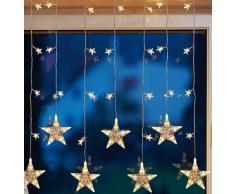 Hellum Glühlampenwerk LED-Sternenvorhang 39-flg 576351, 1 Stück