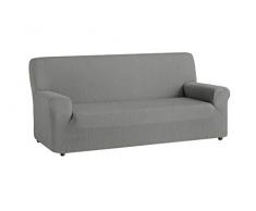 Textil-home Elastischer Sofabezug TEIDE, Sofahusse Couchbezug - 3 Sitzer - 180 a 240 cm. Farbe Grau