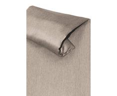 Verdunkelungsvorhang dim out ca. 140x245 cm Ösen Vorhang halbverdunklend blickdicht Gardine meliert Hellbraun Taupe