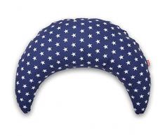 SCAMP Kipfel Stillkissen Lesekissen Reisekissen inkl. austauschbaren Bezug verschiedenes Design NEU (Manhattan Blue 2)