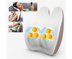 WGIRL Sitz-Stützkissen Memory Foam Office Home Stuhl-Sitz lumbalen Rückenstützkissen Taillen-Massage-Kissen