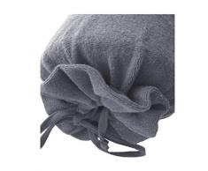 Kneer Flausch Frottee Nackenrollenbezug 15x40 cm in Schiefer-Grau Doppelpack