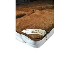100% australischer Merinowolle Wende Matratzenauflage Camel Wolle Baby Unter Decke, Kuscheldecke Wärmeunterbett 140 x 70 cm woolmarked