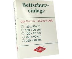 BETTEINLAGE 150X90cm weiss Gummiplatte 0,3 mm, 1 St