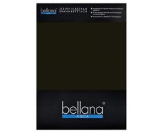 bellana® AQUA Jersey Multifunktions-Spannbettlaken für Wasserbetten in Normal- und Übergrößen, 90-100-120x200-220 cm in schwarz