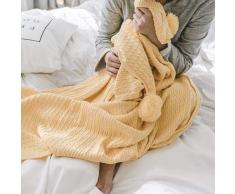 HYS Tagesdecke, gestrickt, Wolle, kariert, C2, 130 x 170 cm