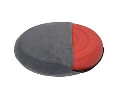 Bezug für Ballsitzkissen Ø 36cm, Bezug: Suedine, schwarz, grau, braun, rot, blau oder grau (grau)