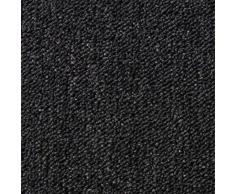MonsterShop 20 Stück Teppichfliesen Bodenfliesen Teppich 50 x 50 cm Gesamtfläche 5 m² (Schwarz-Grau)