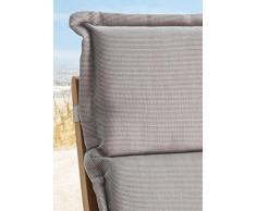 Destiny Auflage Luxe in Struktur Sand für Hochlehner Klappsessel Polster Kissen Abziehbar & Waschbar (300014)