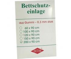 BETTEINLAGE Gummiplatte 0,3 mm 90x200 cm weiß 1 St