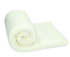 Betz Fleecedecke Kuscheldecke Wohndecke Farbe Creme Größe 130x170 cm Qualität 220 g/m²