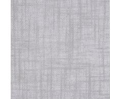 Linder 0517/91/375FR Vorhang Canvas grau Optik Leinen, Ãsen, 135 x 260 cm