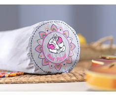 Soul Pillow Rolle 130x22cm | Seitenschläferkissen | Meditationskissen | Relax-Kissen | inkl. Bezug: grau