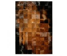 Vip-leather NEU KUHFELL Patchwork Teppich (120 cm x 180 cm)