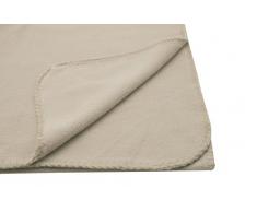 ZOLLNER® hochwertige Polar-Fleece-Decke / Kuscheldecke / Wolldecke / Wohndecke / Plaid sand, 130x170 cm, in weiteren Farben erhältlich, vom Hotelwäschespezialisten, Serie Ambiente
