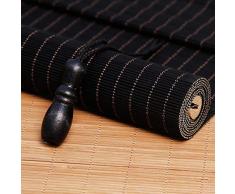 BCGT Bambusvorhang Schwarzer Bambus rollt Oben Vorhänge, Heller filternrollenfarbton for Sommer, Schlafzimmer-Verdunkelungs-Vorhänge Multi-Size wahlweise freigestellt (Size : 80x200cm)