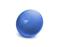 #DoYourFitness x World Fitness Ballsitzkissen »Blowup« Ø 33 cm inkl. Pumpe - bis 140 kg - Sitzballkissen, Luftkissen, Balance Board für Fitness Reha Koordinations- und Rückentraining - Blau