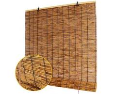 Mlxy Außenvorhänge, Bambusrollos Natürlichem Bambus, Rollläden, Jalousien Mit Lichtfilterung, Geeignet Für Innen- Und Außenbereiche, Anpassbar