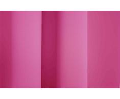 Vorhang Gardine blickdicht Dim out, Kräuselband, Farbe: pink, Größe: 150/145 cm (HxB), Einzelschal, Übergardine Türvorhang Kälteschutz Verdunkelungsgardine