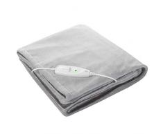 Medisana HB 675 Kuschelheizdecke XXL, waschbar, Kuscheldecke mit Abschaltautomatik, 4 Temperaturstufen, 200 x 150 cm, 2-farbig Wendeoptik, Grau/Dunkelgrau