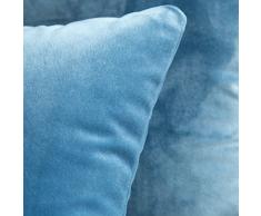 Miulee 2er Set Samt Soft Solid Dekorative Quadrat Wurf Kissenbezüge Set Kissen Fall für Sofa Schlafzimmer Auto 16x16 Zoll 40x40 cm