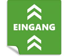 Fußbodenaufkleber - Richtungspfeil Aufkleber 20cm ✓ Anti-Rutsch ✓ wasserfest (Eingang Grün Glatt)