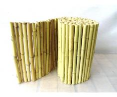 Pflanzenfuchs® Sichtschutz - Bambusmatte Weiß Heller Bambus Bambusrohr 100 x 180cm