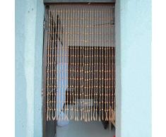BGFC 31 Stränge Perlenvorhang Türvorhang Holz Streicher Trennwand Idyllisch zum Zuhause Türöffnung Dekoration Raumteiler Wohnzimmer Küche, Anpassen (Size : 31 strand-90x180cm)