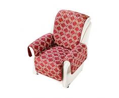 vivaDOMO Wende-Sesselschoner, Fernsehsessel Schutzbezug, Polsterschutz Polsterschoner Sesselauflage, zweiseitig verwendbar, Polyester, 165 x 179 cm