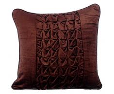 Braun Kissenbezüge 45 x 45 cm, Samt Kissenbezug, handgemachte Dekokissenbezug Braun - Brown Knots