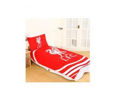 Offizielle Liverpool-FC-Fußballbettwäsche Bettwäsche-Set Wendbar, 48 % Baumwolle / 52 % Polyester, Bedding - Pulse Duvet, Einzelbett