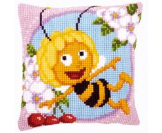 Vervaco Maya Kreuzstichkissen/Stickkissen vorgedruckt, Baumwolle, Mehrfarbig, 40 x 40 x 0.3 cm