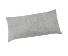 com-four® Rutschfestes Badewannenkissen mit Saugnäpfen - weiches Kopf- und Nackenkissen mit Reißverschluss für die Badewanne - Badekissen zum Entspannen - 38 x 19 x 9 cm (01 Stück - grau)