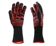 Soyion Premium Ofenhandschuhe (2er Set) bis zu 500 °C - Kühler und angenehmer Schutz vor Hitze - EN407 beglaubigte Grillhandschuhe - Extra Lange Topfhandschuhe für Extreme Sicherheit