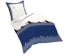 Fleuresse Soft-Feinbiber-Bettwäsche, nachtblau, 135 x 200 cm